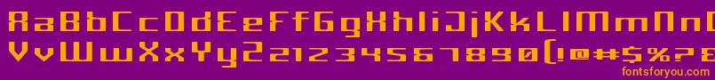 CriminalWide Font – Orange Fonts on Purple Background
