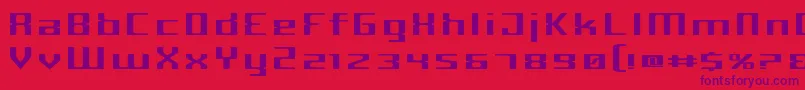 CriminalWide Font – Purple Fonts on Red Background