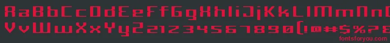 CriminalWide Font – Red Fonts on Black Background