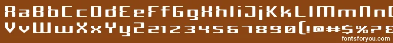 フォントCriminalWide – 茶色の背景に白い文字