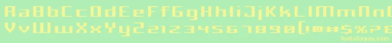 fuente CriminalWide – Fuentes Amarillas Sobre Fondo Verde