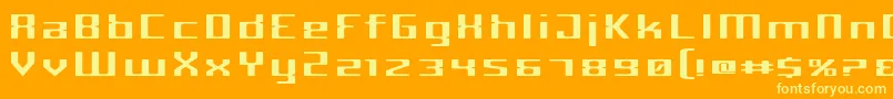 fuente CriminalWide – Fuentes Amarillas Sobre Fondo Naranja