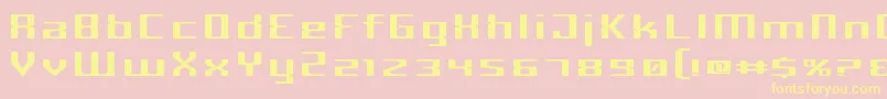fuente CriminalWide – Fuentes Amarillas Sobre Fondo Rosa