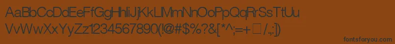 fuente ContextLightSsiNormal – Fuentes Negras Sobre Fondo Marrón