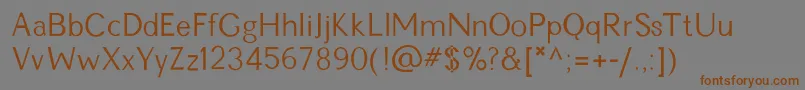 Litalitha Font – Brown Fonts on Gray Background