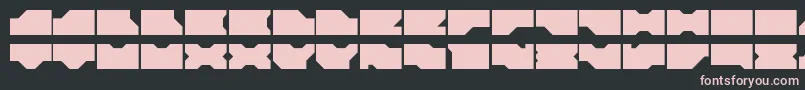 Ldr0 Font – Pink Fonts on Black Background