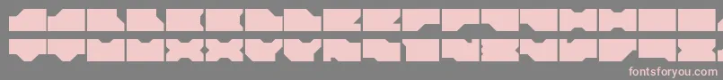 Ldr0 Font – Pink Fonts on Gray Background