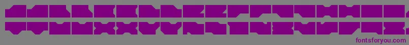 Więcej informacji o czcionce Ldr0 Czcionka Ldr0 – fioletowe czcionki na szarym tle