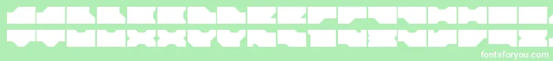 Ldr0 Font – White Fonts on Green Background