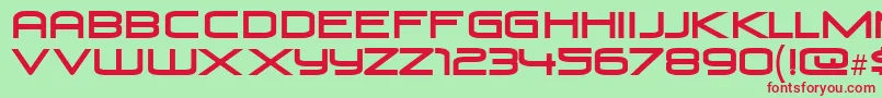 Venusris Font – Red Fonts on Green Background