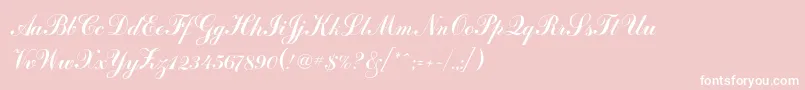 Coventryc-Schriftart – Weiße Schriften auf rosa Hintergrund