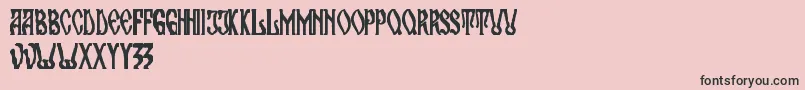MaranOrthodoxChurch Font – Black Fonts on Pink Background