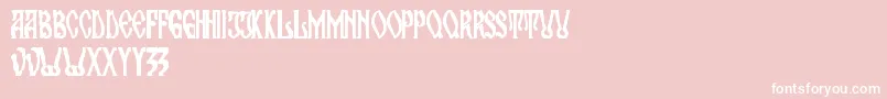 MaranOrthodoxChurch Font – White Fonts on Pink Background