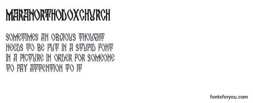 MaranOrthodoxChurch-fontti