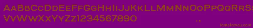 BigRiverSample Font – Brown Fonts on Purple Background