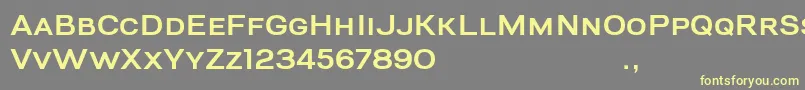 BigRiverSample-fontti – keltaiset fontit harmaalla taustalla