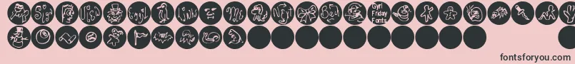 Webdotding Font – Black Fonts on Pink Background