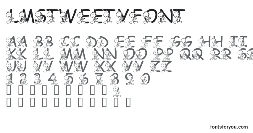A fonte LmsTweetyFont – alfabeto, números, caracteres especiais