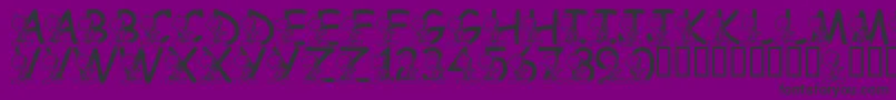 LmsTweetyFont-fontti – mustat fontit violetilla taustalla