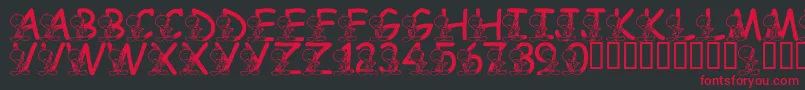 LmsTweetyFont Font – Red Fonts on Black Background