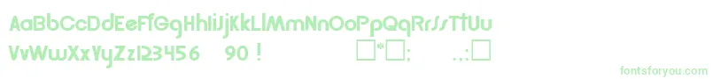 GordonRegular Font – Green Fonts on White Background