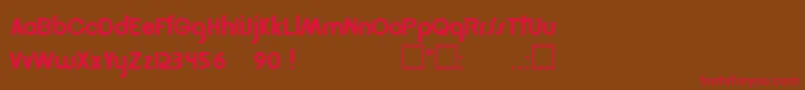 Шрифт GordonRegular – красные шрифты на коричневом фоне