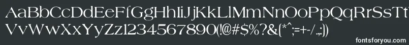 AgateNormal-Schriftart – Weiße Schriften