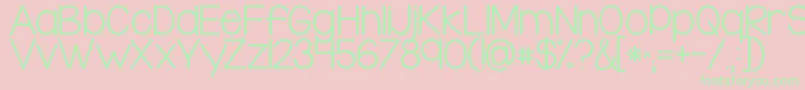 Kglegohouse Font – Green Fonts on Pink Background