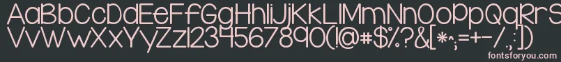 Kglegohouse Font – Pink Fonts on Black Background