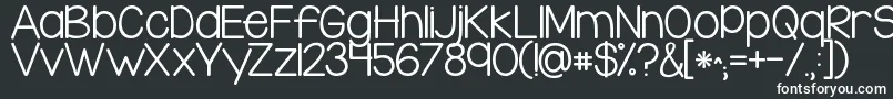 Kglegohouse-fontti – valkoiset fontit