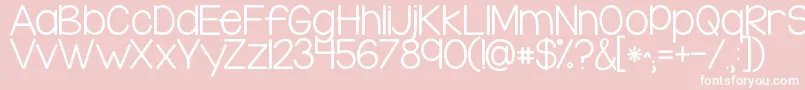 Kglegohouse Font – White Fonts on Pink Background