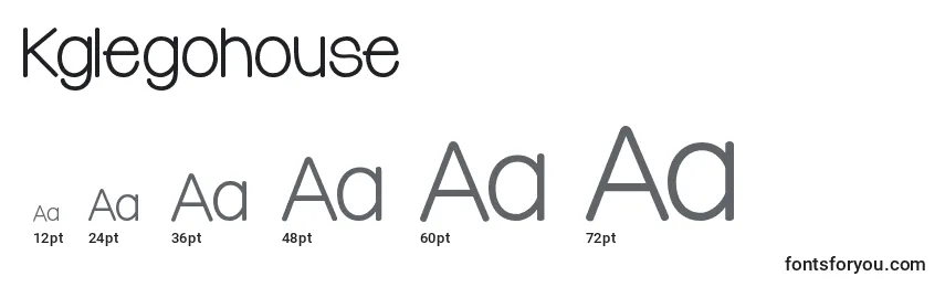 Kglegohouse Font Sizes