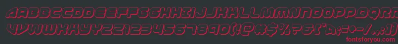 1stenterprises3Dital-Schriftart – Rote Schriften auf schwarzem Hintergrund