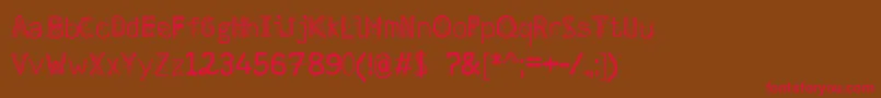 5.Melting Font – Red Fonts on Brown Background