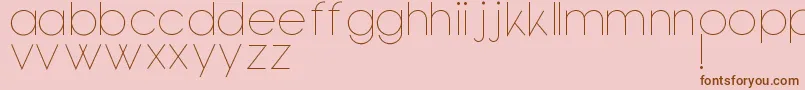 Bondoluopeek Font – Brown Fonts on Pink Background