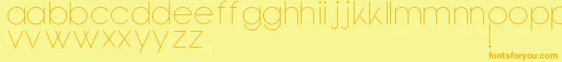 Bondoluopeek Font – Orange Fonts on Yellow Background