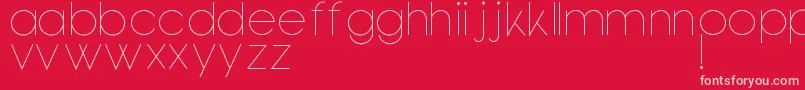 Bondoluopeek Font – Pink Fonts on Red Background