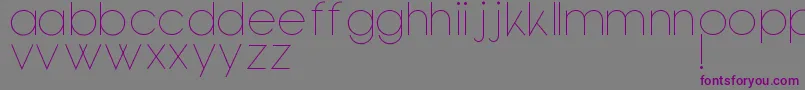 Bondoluopeek-Schriftart – Violette Schriften auf grauem Hintergrund