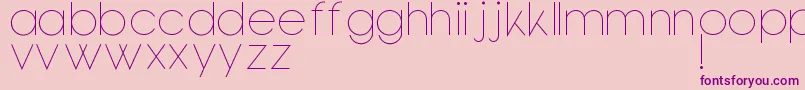 Bondoluopeek-Schriftart – Violette Schriften auf rosa Hintergrund