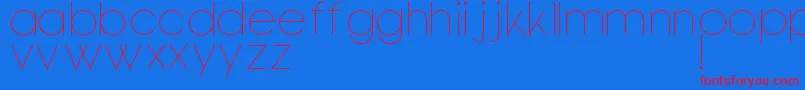 Bondoluopeek Font – Red Fonts on Blue Background