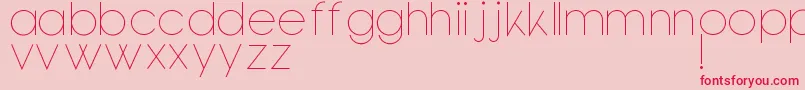 Bondoluopeek Font – Red Fonts on Pink Background