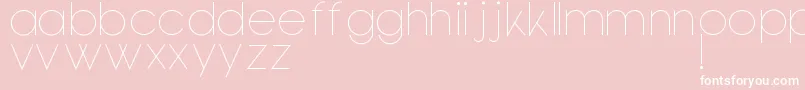 Bondoluopeek Font – White Fonts on Pink Background