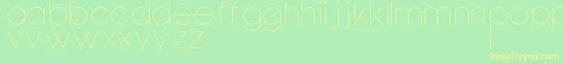 Bondoluopeek Font – Yellow Fonts on Green Background