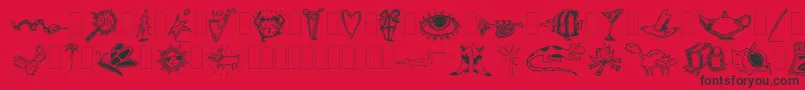 En savoir plus sur la police Dfinspirationstwo Police Dfinspirationstwo – polices noires sur fond rouge