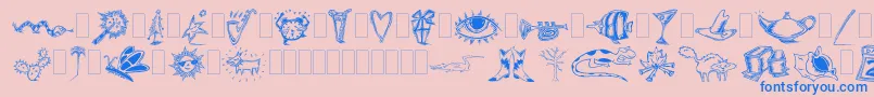 Más sobre la fuente Dfinspirationstwo fuente Dfinspirationstwo – Fuentes Azules Sobre Fondo Rosa