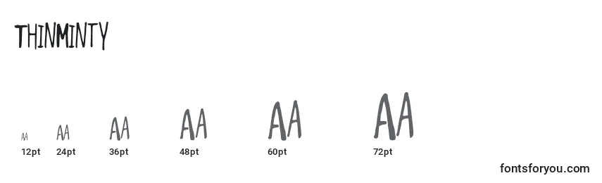 ThinMinty Font Sizes