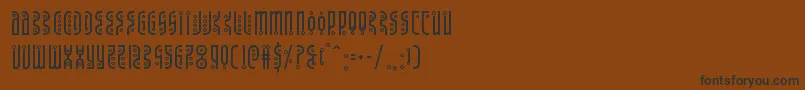 Undergroundrose Font – Black Fonts on Brown Background