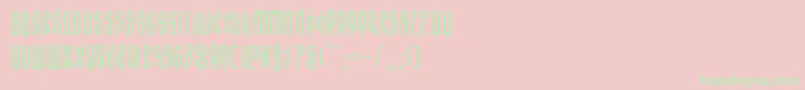 Undergroundrose Font – Green Fonts on Pink Background