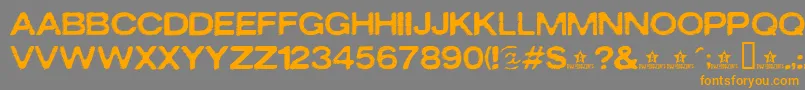 Oxidisaster Font – Orange Fonts on Gray Background