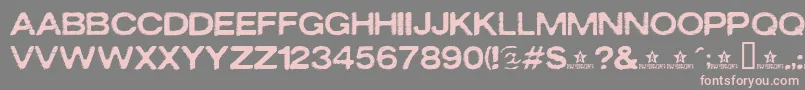 Oxidisaster Font – Pink Fonts on Gray Background